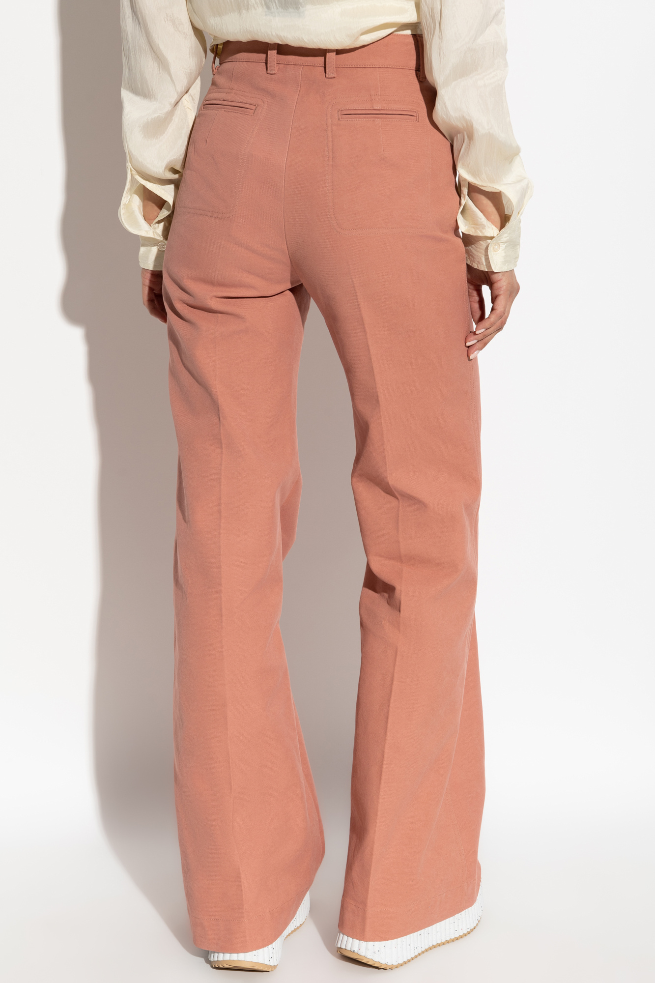 Pink Trousers with flared legs Chloé - Vitkac Canada